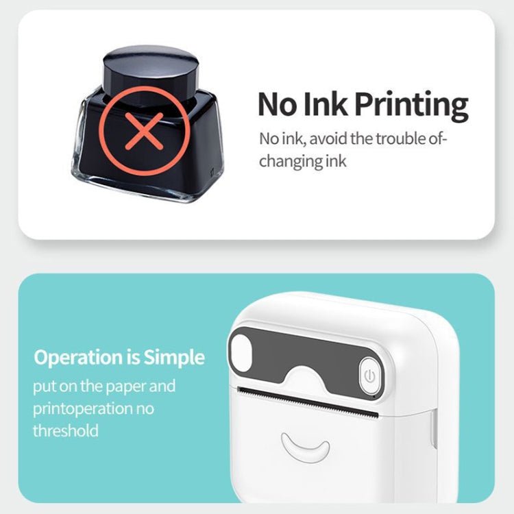 A32 Small Portable Self - adhesive Error Question Photo Label Bluetooth Pocket Thermal Printer(English Version) - British D'sire