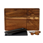 Acacia Cheese Board Set With Black Bowl, Slate and Cutlery - Cheese Board - British D'sire