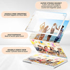 Acrylic Photo Frame 10x15cm, A Pack of 2 Magnetic Picture Frame Clear Free Standing Desktop Double Sided Magnetic Picture Display Desktop Frameless Picture Frame - Magnetic Frames - British D'sire