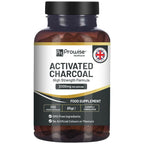 Activated Charcoal Capsules - 200 High Strength Vegan Capsules - 1200mg per serving – Made from Natural Coconut shells to Reduce Flatulence, Bloating & Indigestion I Made in the UK by Prowise Healthcare - Vitamins & Supplements - British D'sire