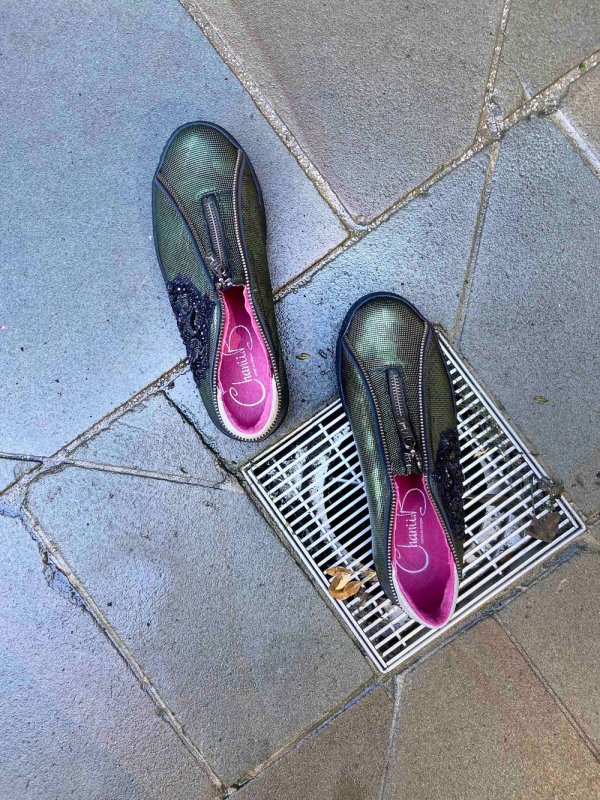Adieu - Military Zip up sneaker - Sneaker - British D'sire