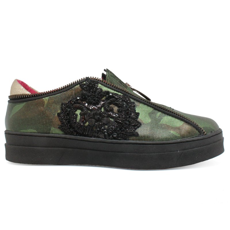 Adieu - Military Zip up sneaker - Sneaker - British D'sire
