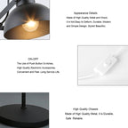 Adjustable Angle Metal Wooden Chassis Floor Lamp (White) - British D'sire