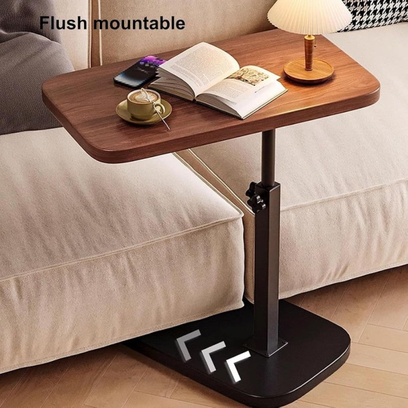 Adjustable C-Shaped Sofa Side End Table Coffee Laptop Table Living Room Bedroom - British D'sire