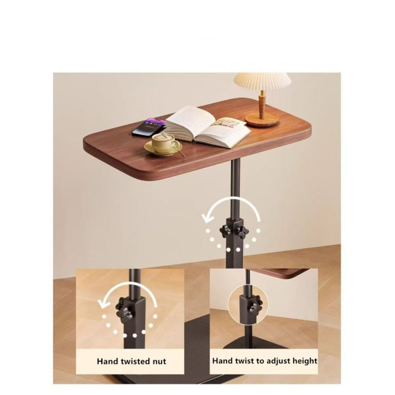 Adjustable C-Shaped Sofa Side End Table Coffee Laptop Table Living Room Bedroom - British D'sire