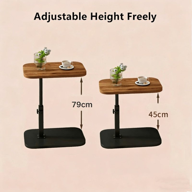 Adjustable C-Shaped Sofa Side End Table Coffee Laptop Table Living Room Bedroom - British D'sire