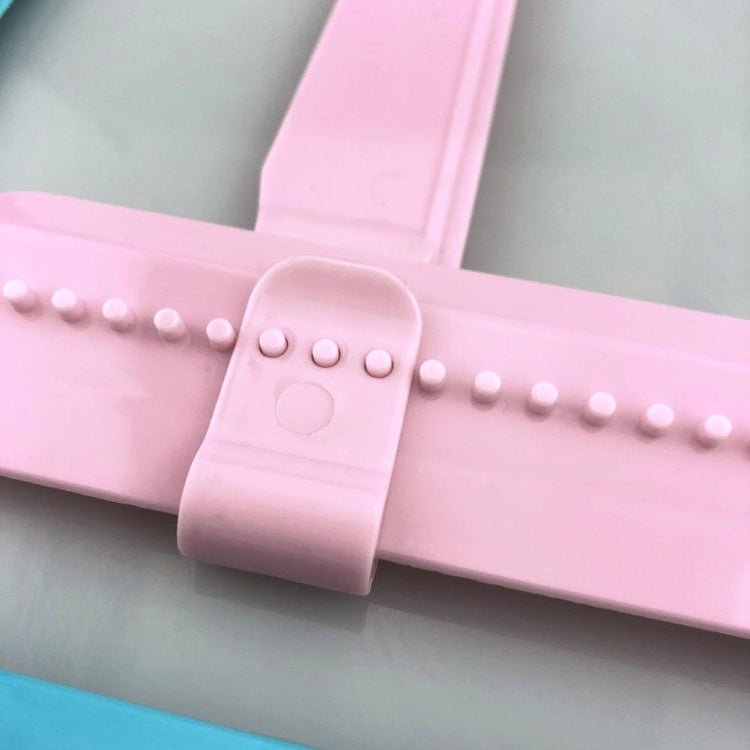 Adjustable DIY Cake Scraper Smoother Fondant Spatulas Cake Edge Smoother Cream(Pink) - British D'sire