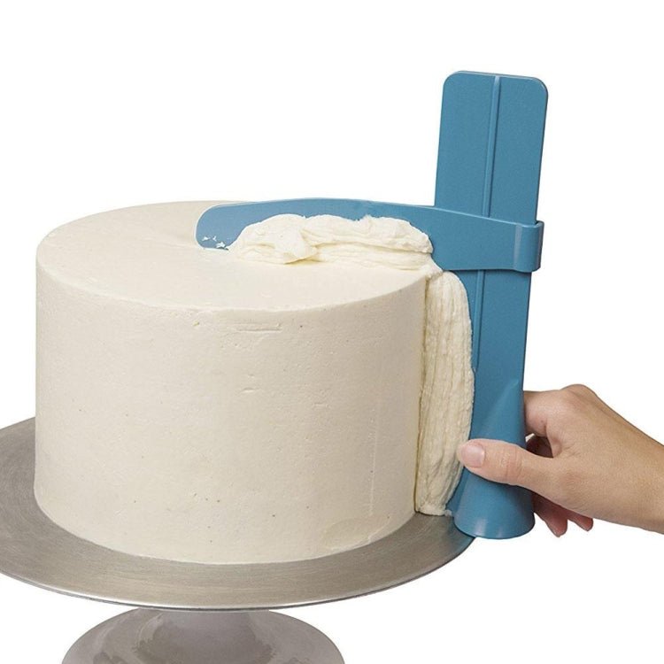 Adjustable DIY Cake Scraper Smoother Fondant Spatulas Cake Edge Smoother Cream(Pink) - British D'sire