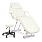 Adjustable Massage Table with Recliner Chair, Height - adjustable Stool - Ideal for Tattoo, Spa, and Salon - Massage Table - British D'sire