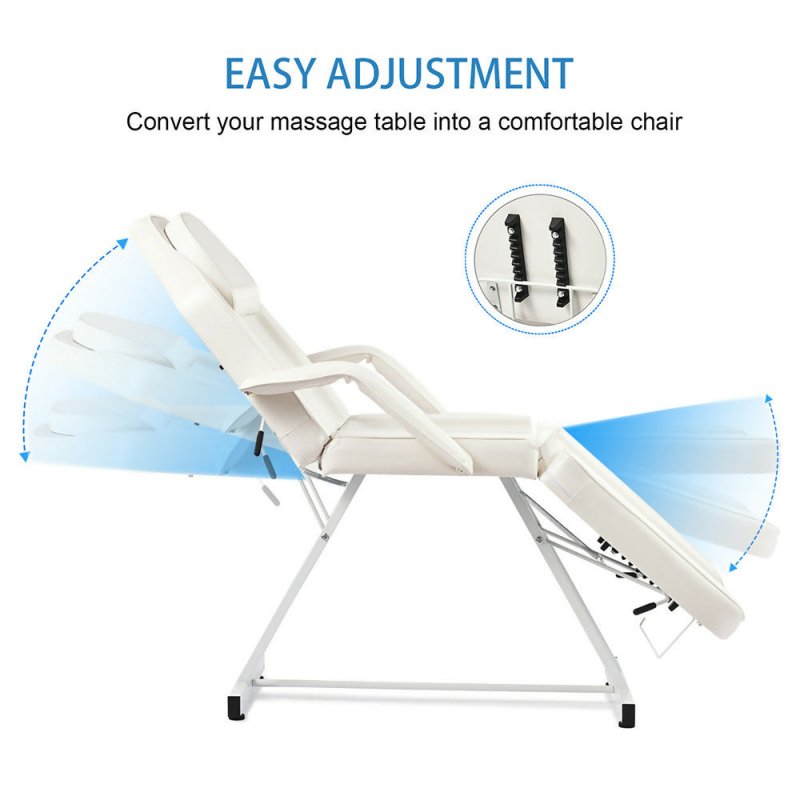 Adjustable Massage Table with Recliner Chair, Height - adjustable Stool - Ideal for Tattoo, Spa, and Salon - Massage Table - British D'sire