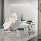Adjustable Massage Table with Recliner Chair, Height - adjustable Stool - Ideal for Tattoo, Spa, and Salon - Massage Table - British D'sire