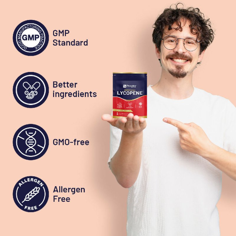 Advanced Lycopene 30mg per Serving | Tomato-Derived Lycopene | 90 Vegan Capsules, GMO-Free, Expertly Formulated | Made in UK by Prowise - Vitamins & Supplements - British D'sire