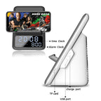 AEC BT512 Multifunctional Bluetooth Speaker 10W Wireless Charger LED Desktop Electronic Alarm Clock - British D'sire