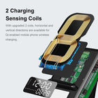 AEC BT512 Multifunctional Bluetooth Speaker 10W Wireless Charger LED Desktop Electronic Alarm Clock - British D'sire