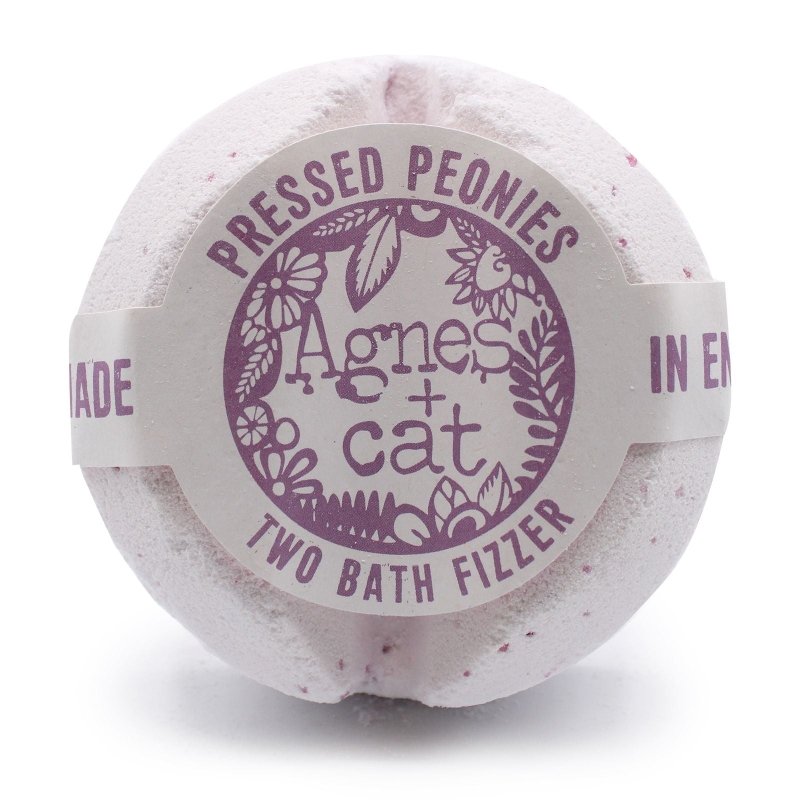 Agnes + Cat Bath Fizzer - Pressed Peonies - Bath Fizzers - British D'sire