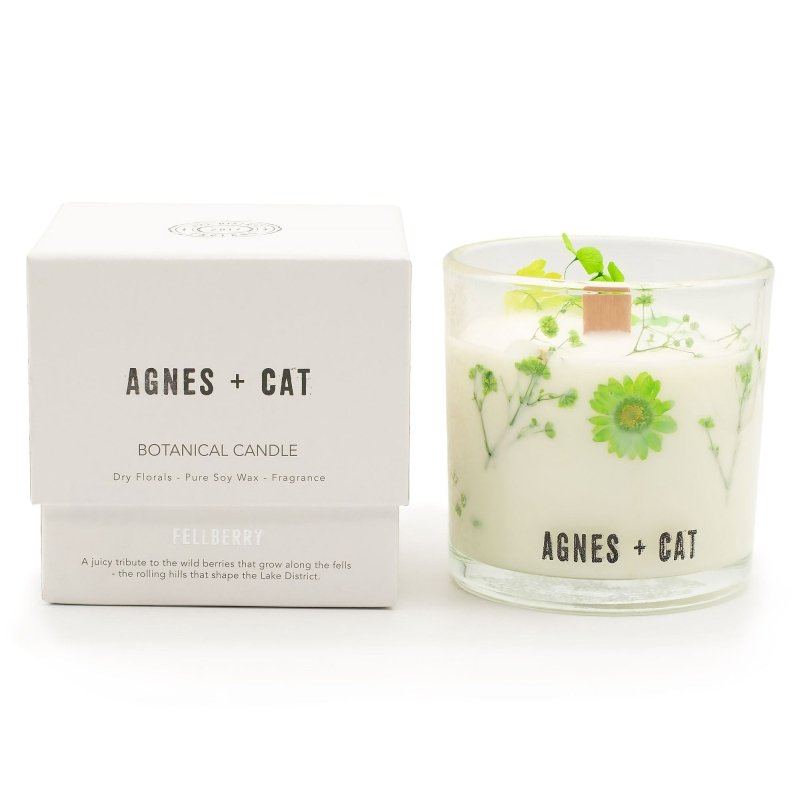 Agnes + Cat Botanical Soy Wax Candle - Fellberry - Agnes + Cat Botanical Soy Wax Candles - British D'sire