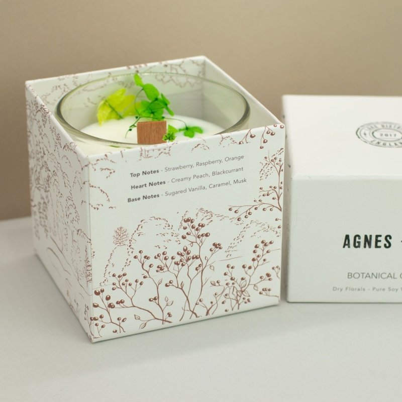 Agnes + Cat Botanical Soy Wax Candle - Fellberry - Agnes + Cat Botanical Soy Wax Candles - British D'sire