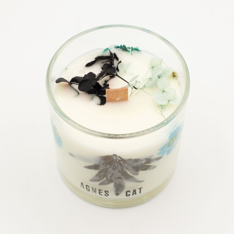 Agnes + Cat Botanical Soy Wax Candle - Seasalt & Moss - Agnes + Cat Botanical Soy Wax Candles - British D'sire