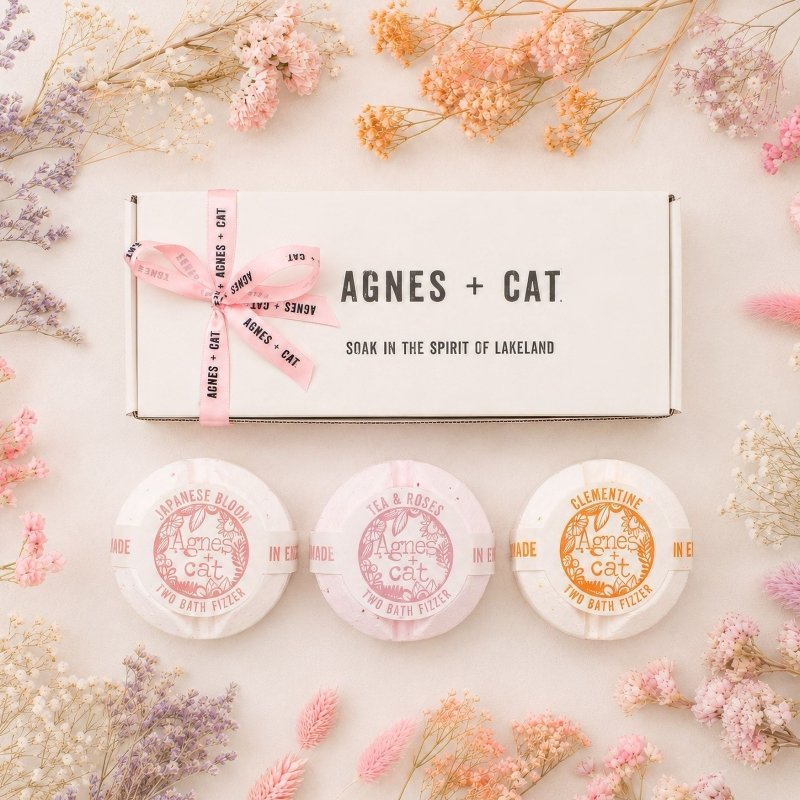 Agnes + Cat Floral & Citrus Bath Fizzer Gift Set - Agnes + Cat Bath Fizzer Gift Sets - British D'sire