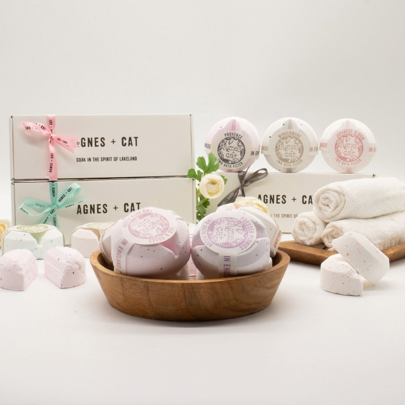 Agnes + Cat Floral & Citrus Bath Fizzer Gift Set - Agnes + Cat Bath Fizzer Gift Sets - British D'sire