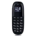 AIEK KK1 Mini Mobile Phone, English Keyboard, Hands Free Bluetooth Dialer Headphone, MTK6261DA, Anti - Lost, Single SIM, Network: 2G(Black) - British D'sire