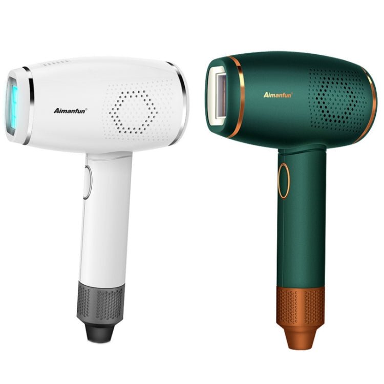 Aimanfun Home IPL Laser Photon Rejuvenation Hair Removal Instrument, Plug: EU Plug(Dark Green) - British D'sire
