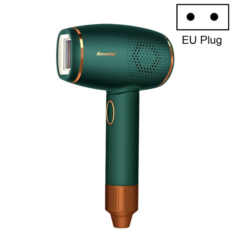 Aimanfun Home IPL Laser Photon Rejuvenation Hair Removal Instrument, Plug: EU Plug(Dark Green) - British D'sire Main image