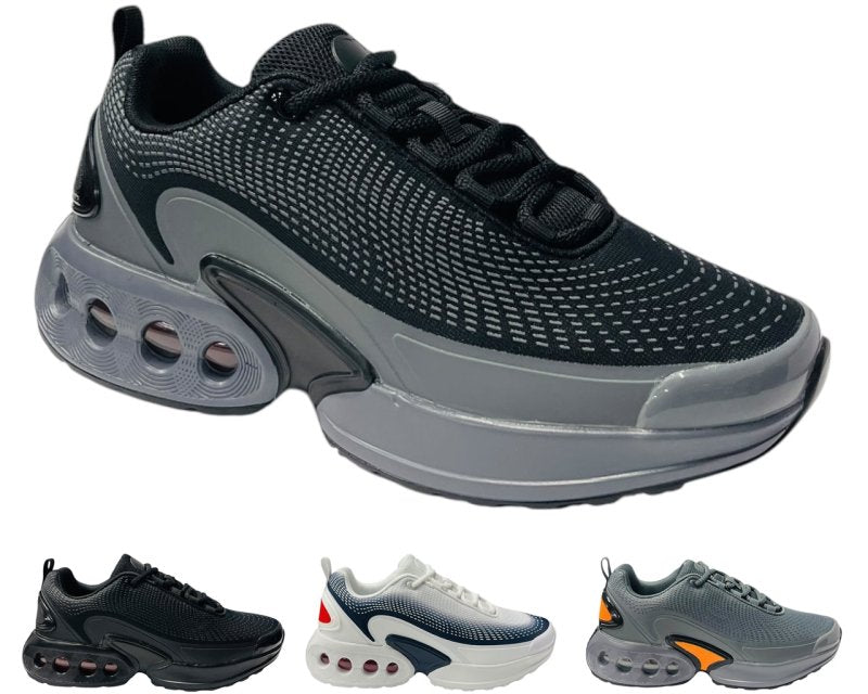 Air Cushioned Lace Up Sports Trainers - Trainers - British D'sire