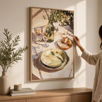 Alfresco Morning Hand Painted Canvas in Frame - Wall Art & Signs - British D'sire