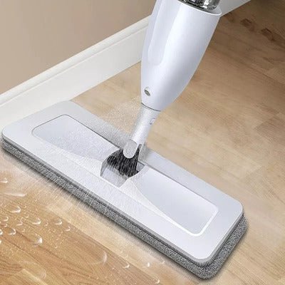 All - in - One Spray Mop: Easy Cleaning with Built - In Refillable Bottle and Washable Pads - Household Accessories - British D'sire