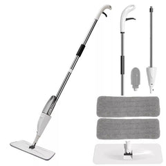 All - in - One Spray Mop: Easy Cleaning with Built - In Refillable Bottle and Washable Pads - Household Accessories - British D'sire