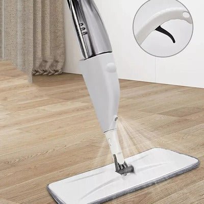 All - in - One Spray Mop: Easy Cleaning with Built - In Refillable Bottle and Washable Pads - Household Accessories - British D'sire