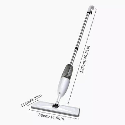 All - in - One Spray Mop: Easy Cleaning with Built - In Refillable Bottle and Washable Pads - Household Accessories - British D'sire