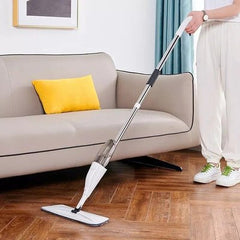All - in - One Spray Mop: Easy Cleaning with Built - In Refillable Bottle and Washable Pads - Household Accessories - British D'sire