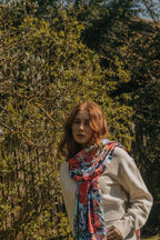 All Over Hand Painted Poppy Floral Viscose Scarf - Scarves & Snoods - British D'sire