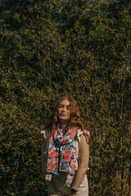 All Over Hand Painted Poppy Floral Viscose Scarf - Scarves & Snoods - British D'sire