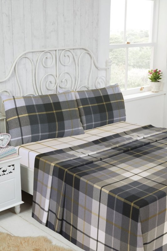 All-Season 4 PCS Comfort Brushed Cotton Bedding Set – Multiple Sizes - Home, Furniture & DIY:Bedding:Sheets - British D'sire