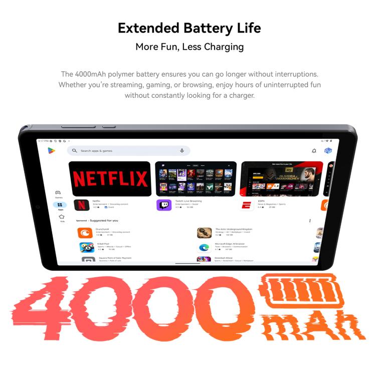 ALLDOCUBE iPlay 60 mini 4G LTE Tablet PC, 4GB+64GB, 8.68 inch Android 15 Unisoc T606 Octa Core Support Dual SIM (Grey) - British D'sire