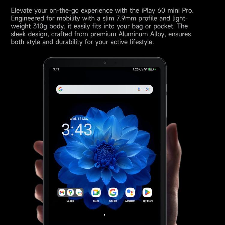 ALLDOCUBE iPlay 60 Mini Pro 4G LTE Tablet, 8GB+256GB, 8.4 inch Android 14 MTK Helio G99 Octa Core (Dark Gray) - British D'sire