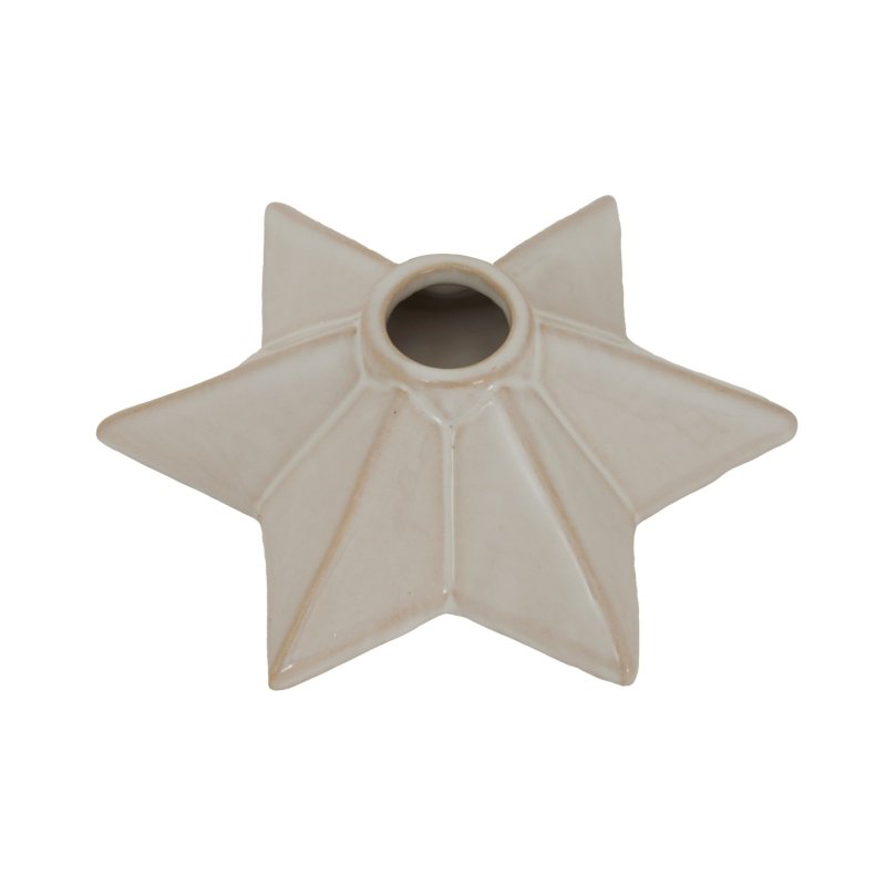 Alora Ceramic Angled Star Candle Holder - Candle Holders - British D'sire
