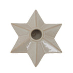 Alora Ceramic Angled Star Candle Holder - Candle Holders - British D'sire