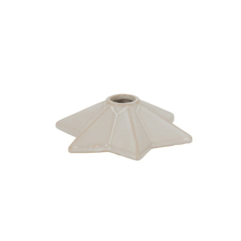 Alora Ceramic Angled Star Candle Holder - Candle Holders - British D'sire