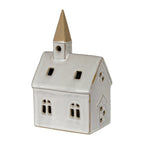 Alora Ceramic Church With LED Light - Figurines - British D'sire