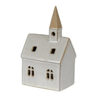 Alora Ceramic Church With LED Light - Figurines - British D'sire