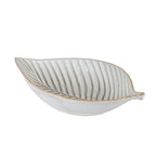 Alora Ceramic Elm Leaf Large Dish - Bowls & Dishes - British D'sire