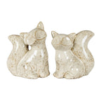 Alora Ceramic Fox Looking Left Decorative Decorative Home Accessory - Figurines - British D'sire