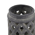 Amalfi Grey Large Lattice Lantern - Lanterns - British D'sire