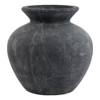 Amalfi Grey Vase - Antique White Ceramic Decorative Vase - Vases - British D'sire