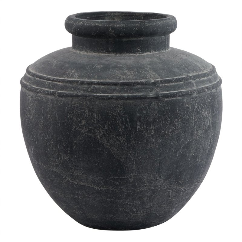 Amalfi Large Grey Water Pot Decorative Home Accessory - Plant Pot - British D'sire