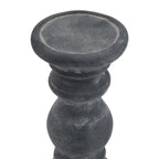 Amalfi Small Grey Column Candle Holder - Candle Holder - British D'sire